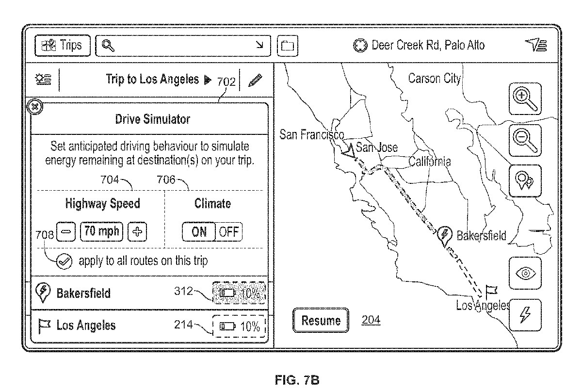 Wireframe aus dem Patent von Tesla: Verbraucher wählen.