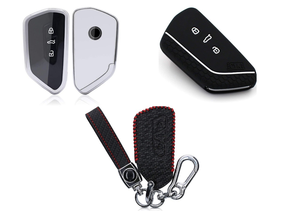 kwmobile Schlüsseltasche Autoschlüssel Silikon Hülle für VW Skoda